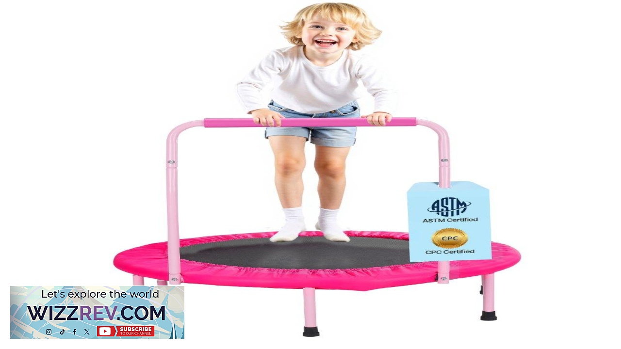 Thumbnail for VEVOR 36 Inch Trampoline 3FT Kids Rebounder 220 lbs