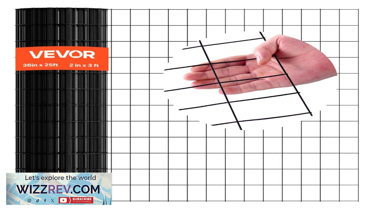 Thumbnail for VEVOR Galvanized Welded Wire Mesh  36 in x 25 ft 16