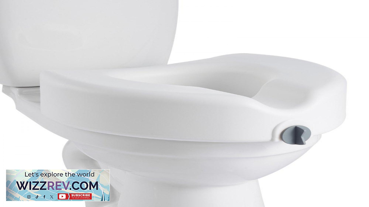 Thumbnail for VEVOR 5 Inch Raised Toilet Seat 350 lbs 4.4 lbs