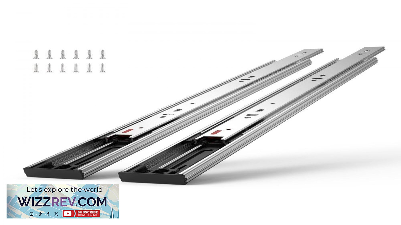Thumbnail for VEVOR 10 Pairs of 22 Inch Drawer Slides Side Mount Rails Heavy