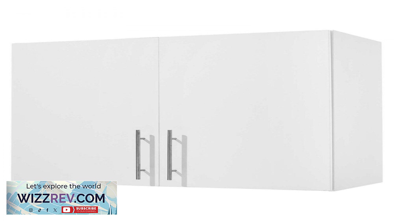 Thumbnail for VEVOR Laundry Room Wall Cabinet 2 Tier Wall Mounted Hanging Cabinet with 2