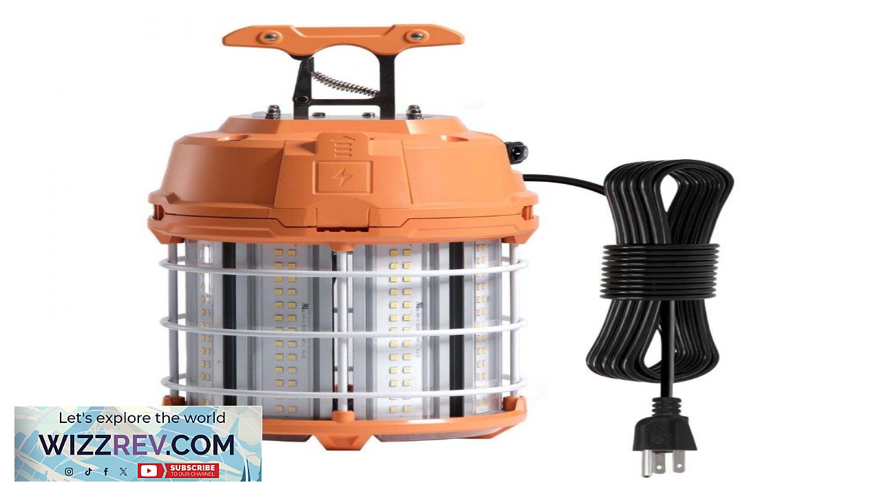 Thumbnail for VEVOR LED Temporary Work Light 100W 14400 lm 5000K Durable & Water Resistant
