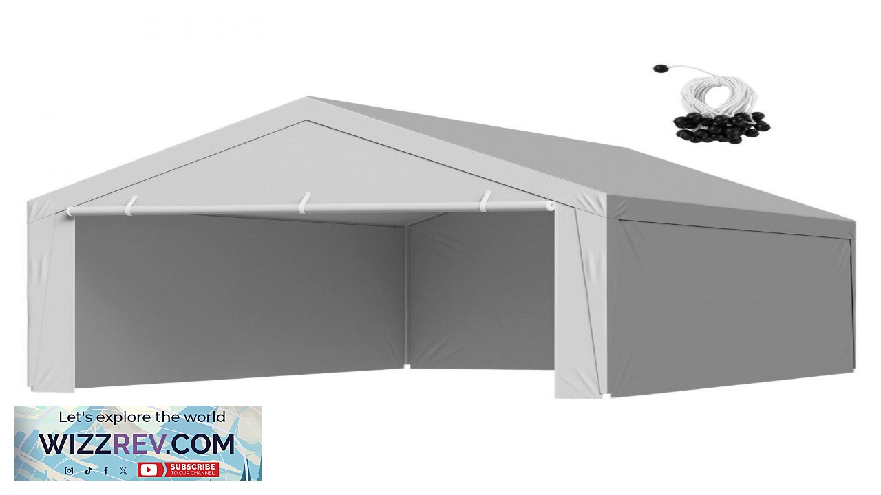 Thumbnail for VEVOR Carport Replacement Canopy  13  20 Ft PE Tarp