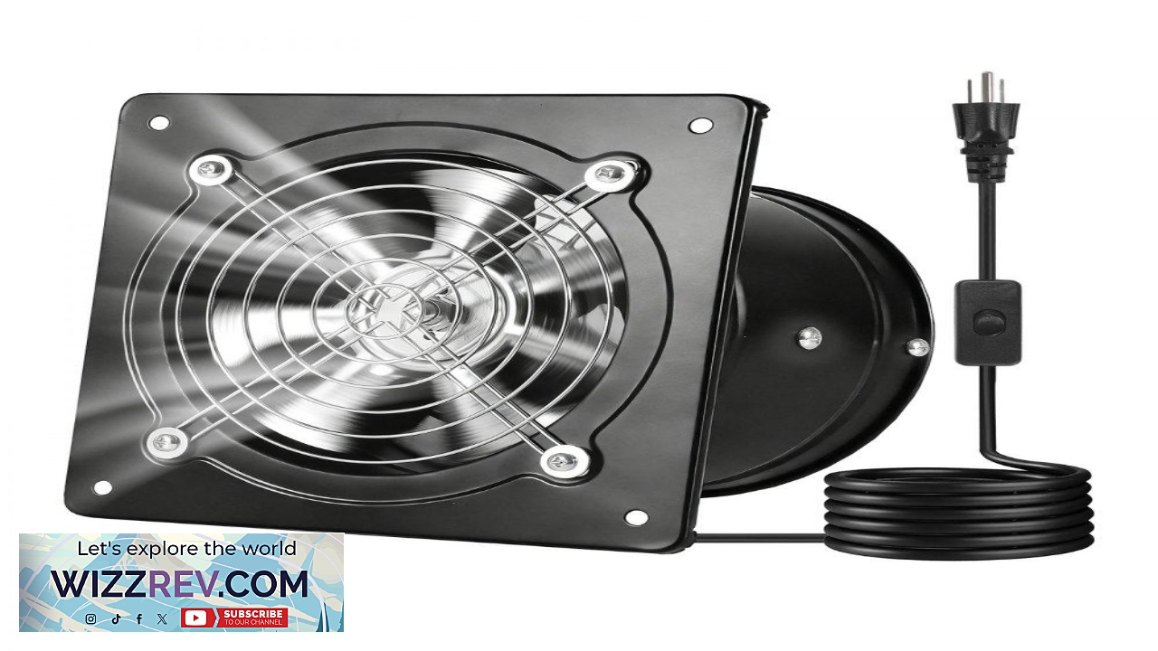 Thumbnail for VEVOR 6 Inch Exhaust Fan 308 CFM High Velocity Wall Mount Vent