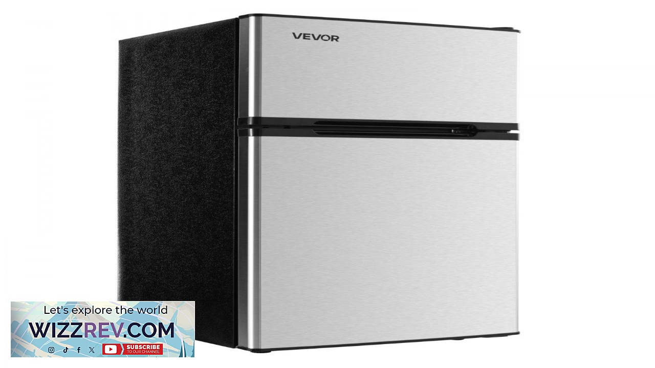 Thumbnail for VEVOR Small Refrigerator with Separate Freezer  3.2 Cu. Ft