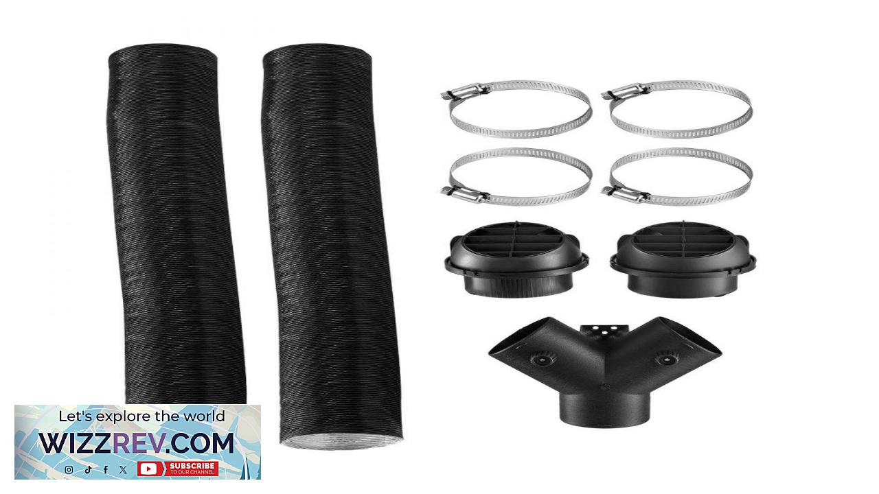 Thumbnail for VEVOR Diesel Heater Pipe Duct Vent Kit 3 inch Heater Pipe Warm Air