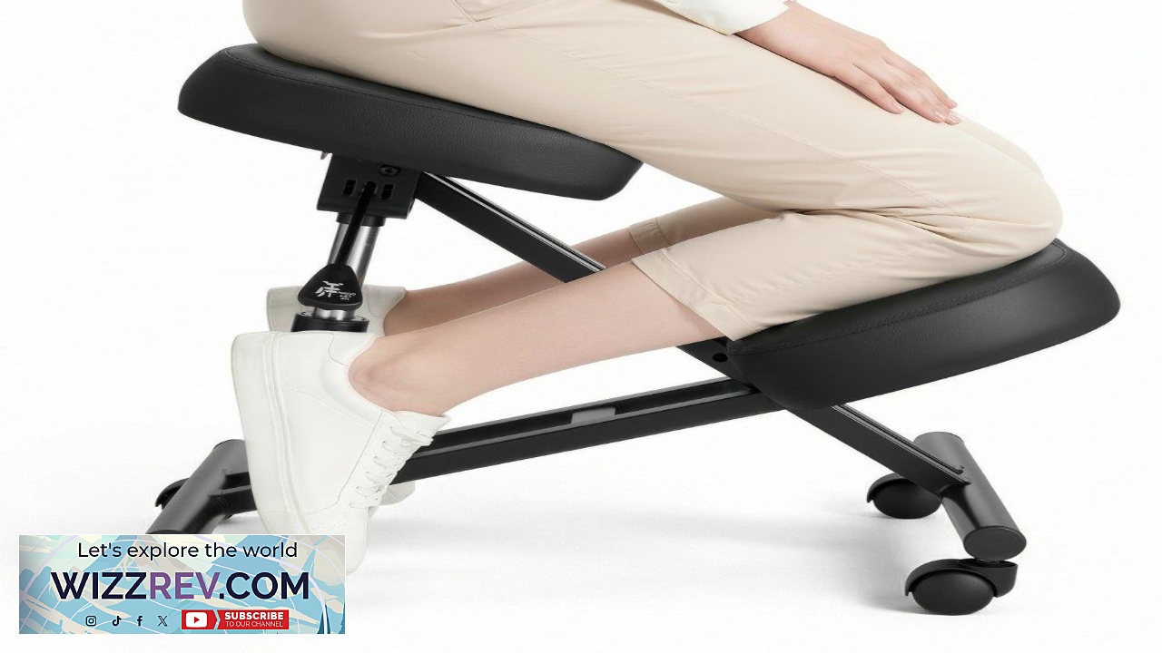 Thumbnail for VEVOR Ergonomic Kneeling Chair with Wheels Mobile X Shaped Posture Knee Chair