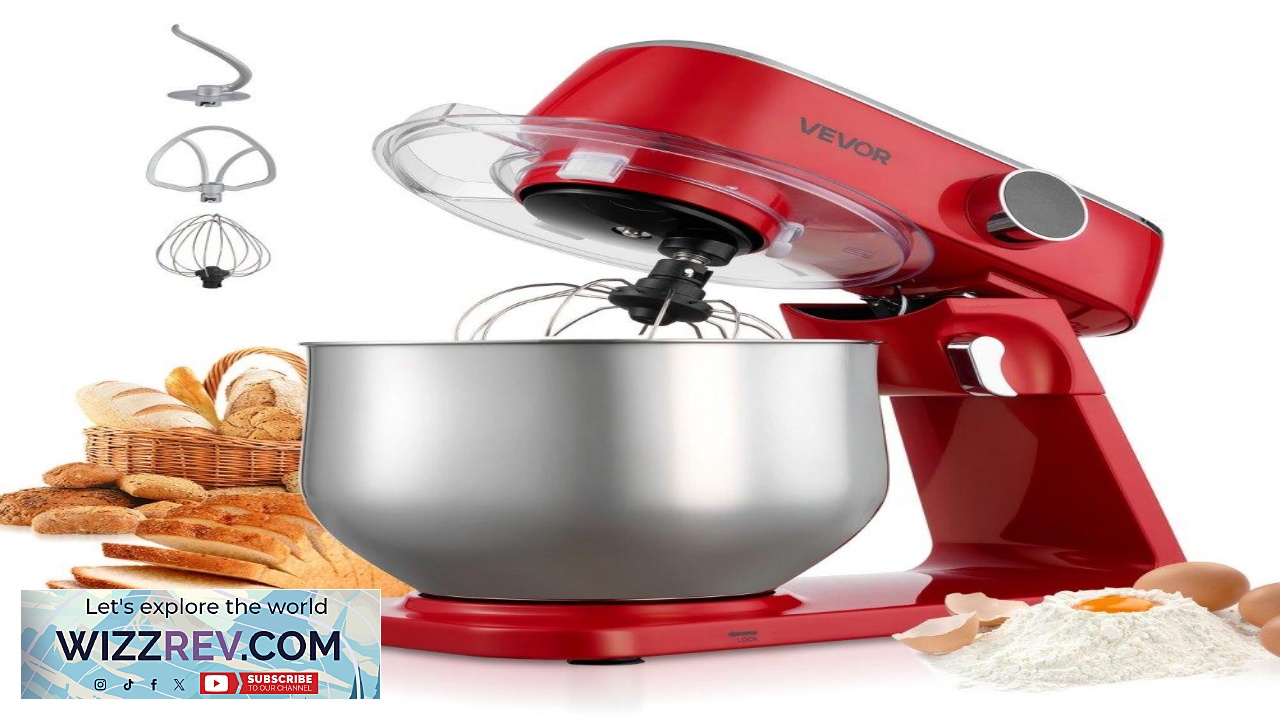 Thumbnail for VEVOR Stand Mixer Kitchen Machine  7.8 QT 800W 10 Speed