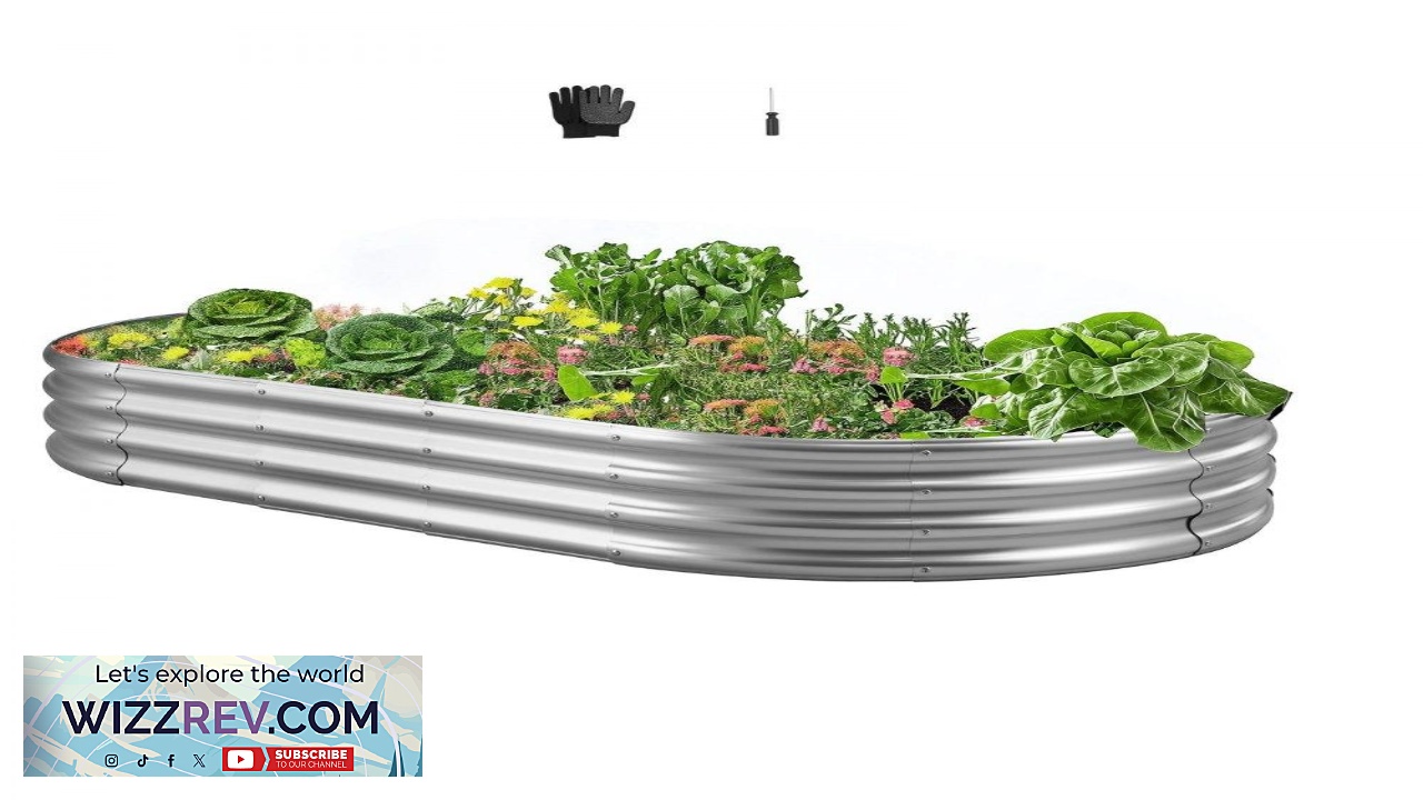 Thumbnail for VEVOR Metal Raised Garden Bed 6 x 3 x 1 ft Outdoor