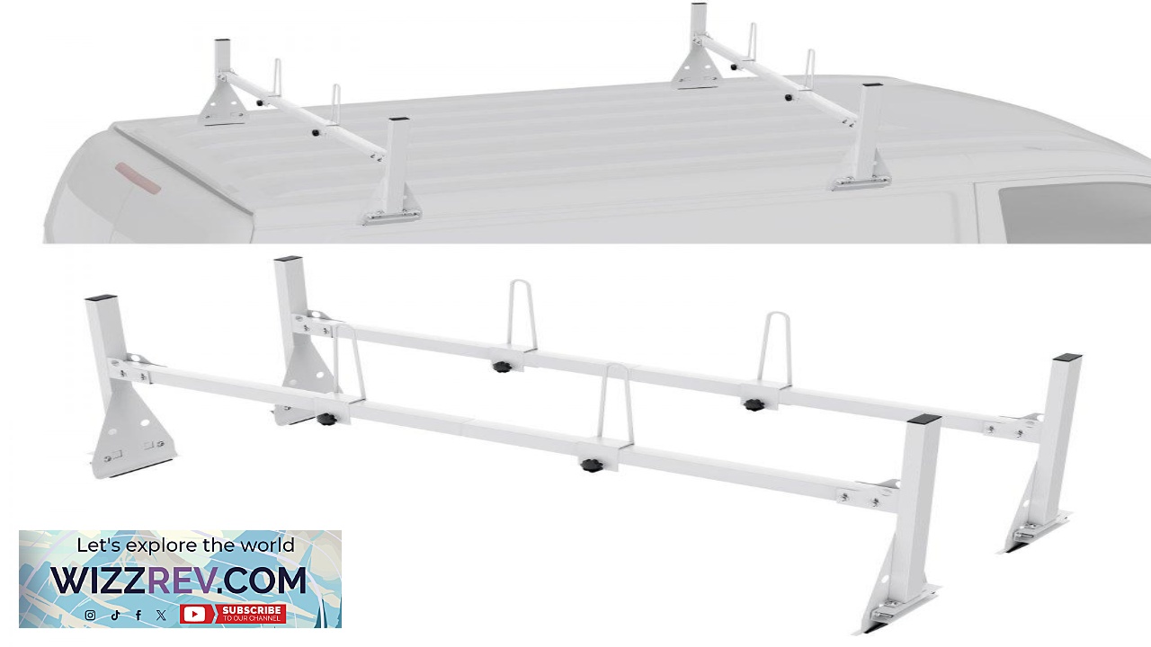 Thumbnail for VEVOR Chevrolet Express Ladder Rack 59" 600 lbs Capacity