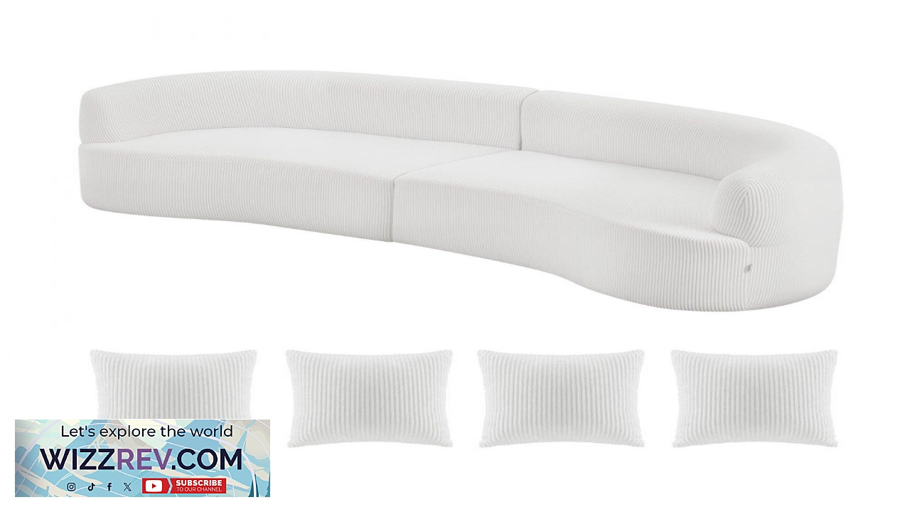 Thumbnail for VEVOR Modular Curved Couch  112 in Luxury Sectional 28D