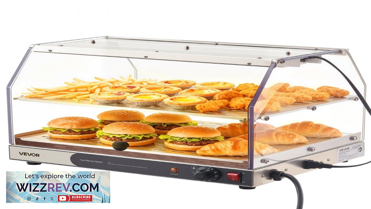 Thumbnail for VEVOR 2 Tier Food Warmer  450W 48L 85 185F 2 Shelves