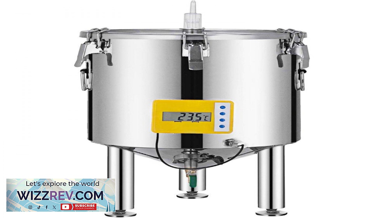 Thumbnail for VEVOR 14 Gallon Stainless Steel Brew Fermenter Home Brewing Brew Bucket Fermenter