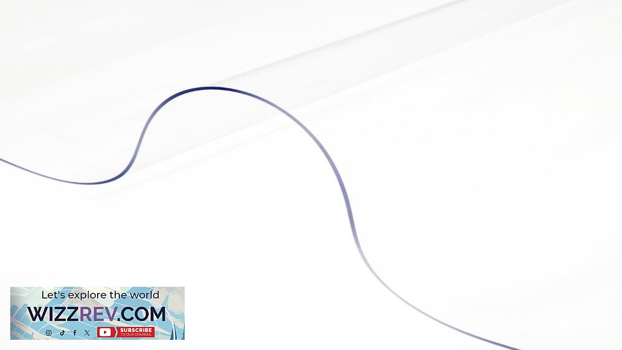 Thumbnail for VEVOR Plastic Table Cover 42"x80"x0.08" Transparent PVC Table Protector Rectangle Clear