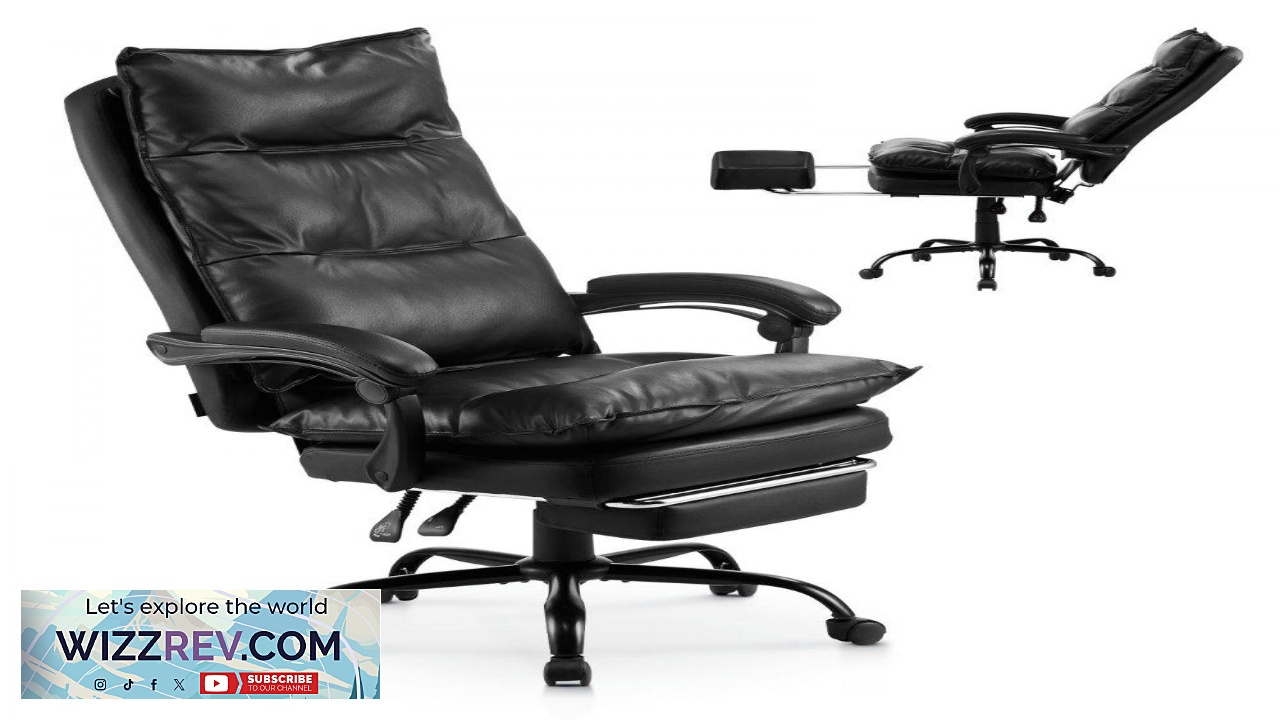 Thumbnail for VEVOR Reclining Office Chair with Footrest  400 lbs