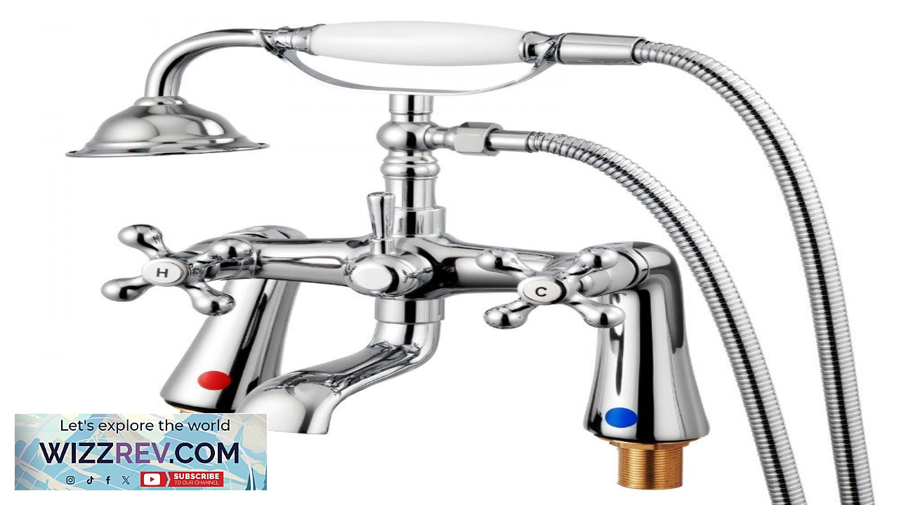 Thumbnail for VEVOR Clawfoot Tub Faucet and Shower Kit 59" Hose