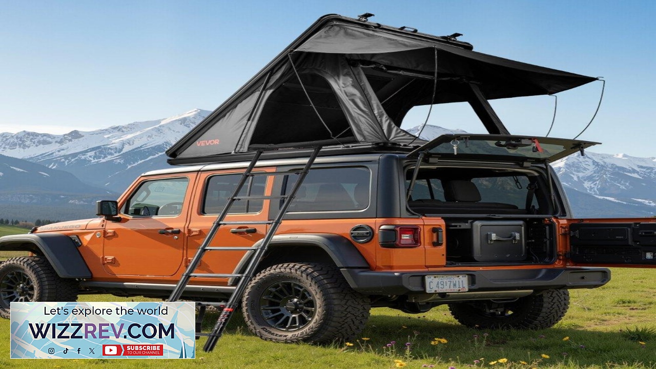 Thumbnail for VEVOR Rooftop Tent Hard Shell 2 3 Person Aluminum Roof Top Tent Hardshell