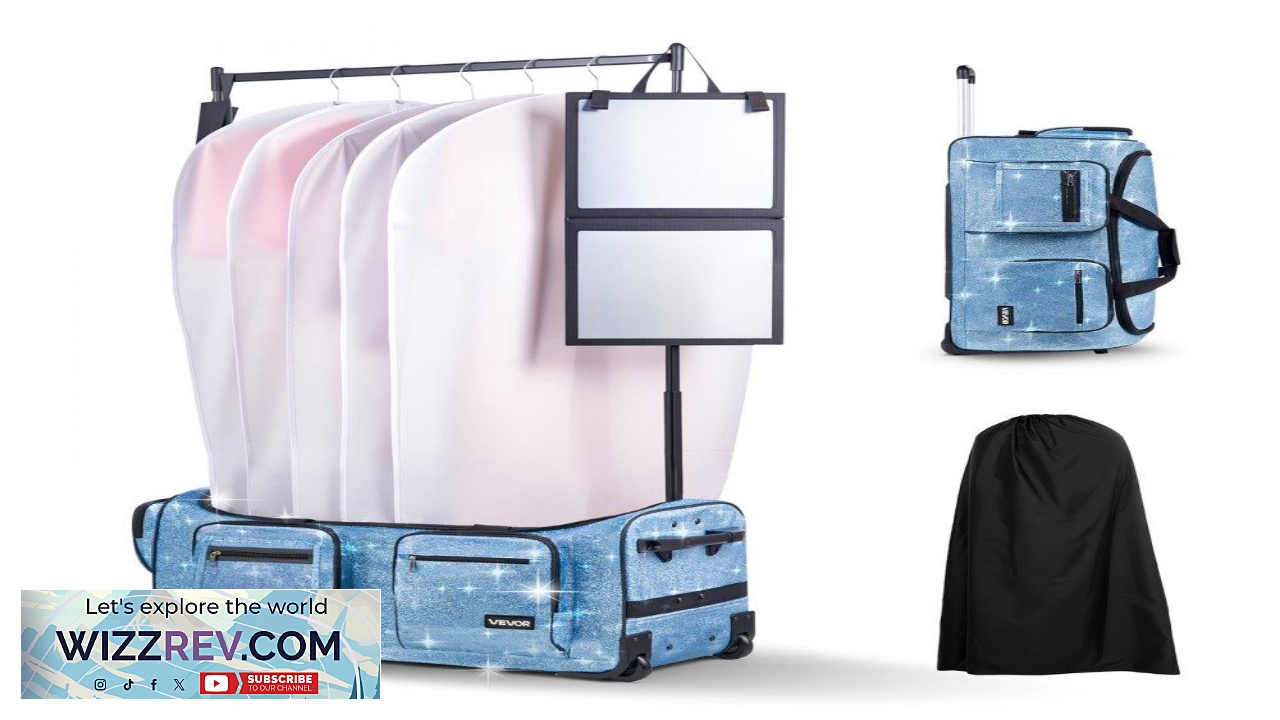 Thumbnail for VEVOR Dance Bag with Garment Rack 29" Duffel 66.14 lbs