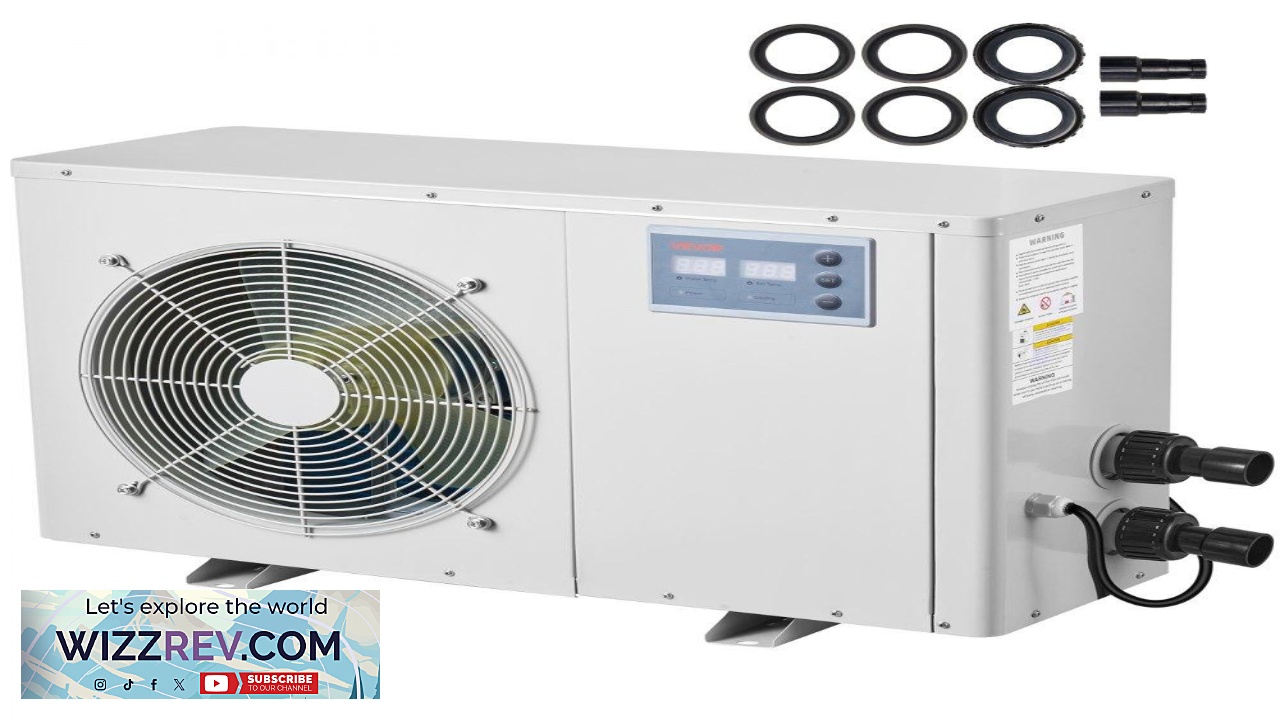 Thumbnail for VEVOR 1 2 HP Water Chiller  150 Gal 6000L H 50 80 Range