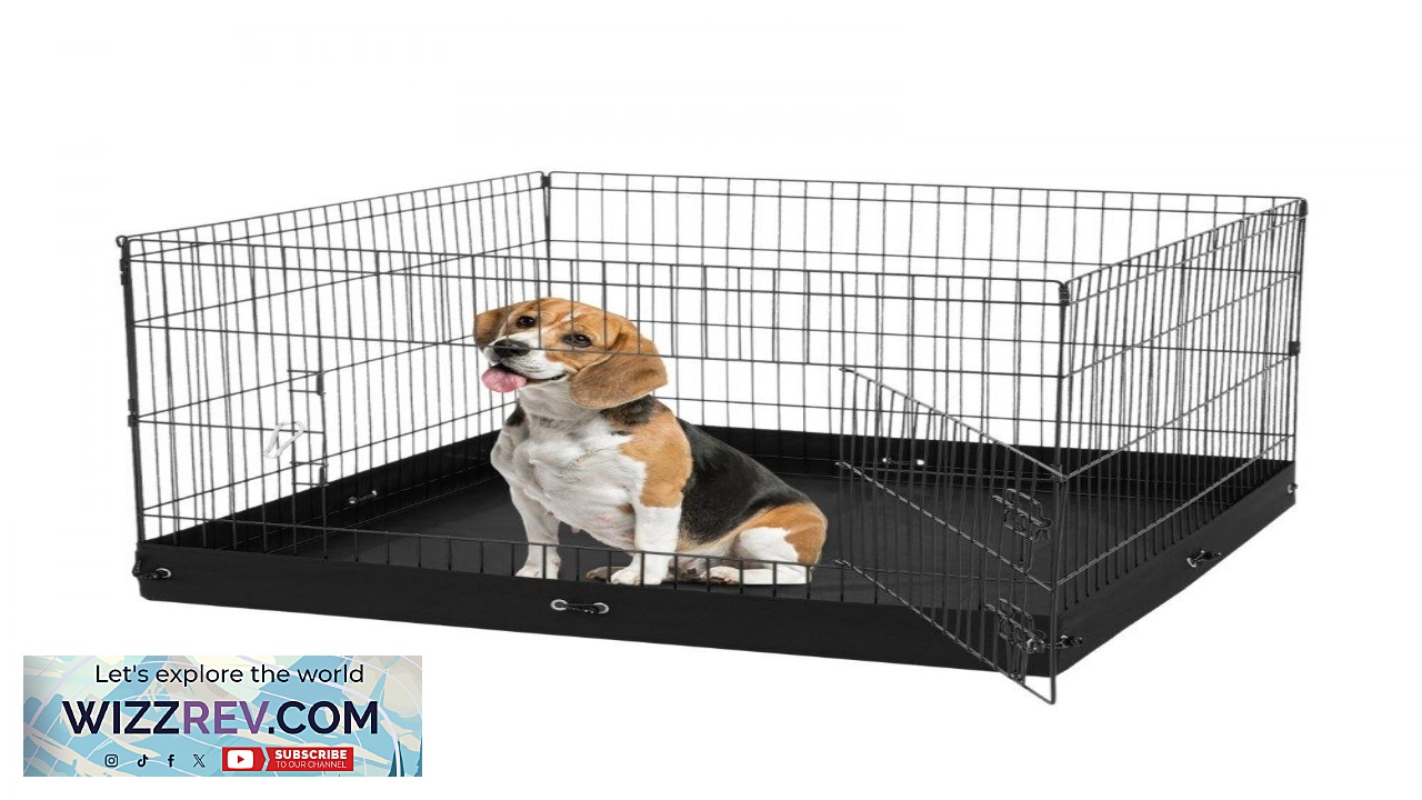 Thumbnail for VEVOR Small Dog Playpen Indoor  Safe & Foldable Pet Fence