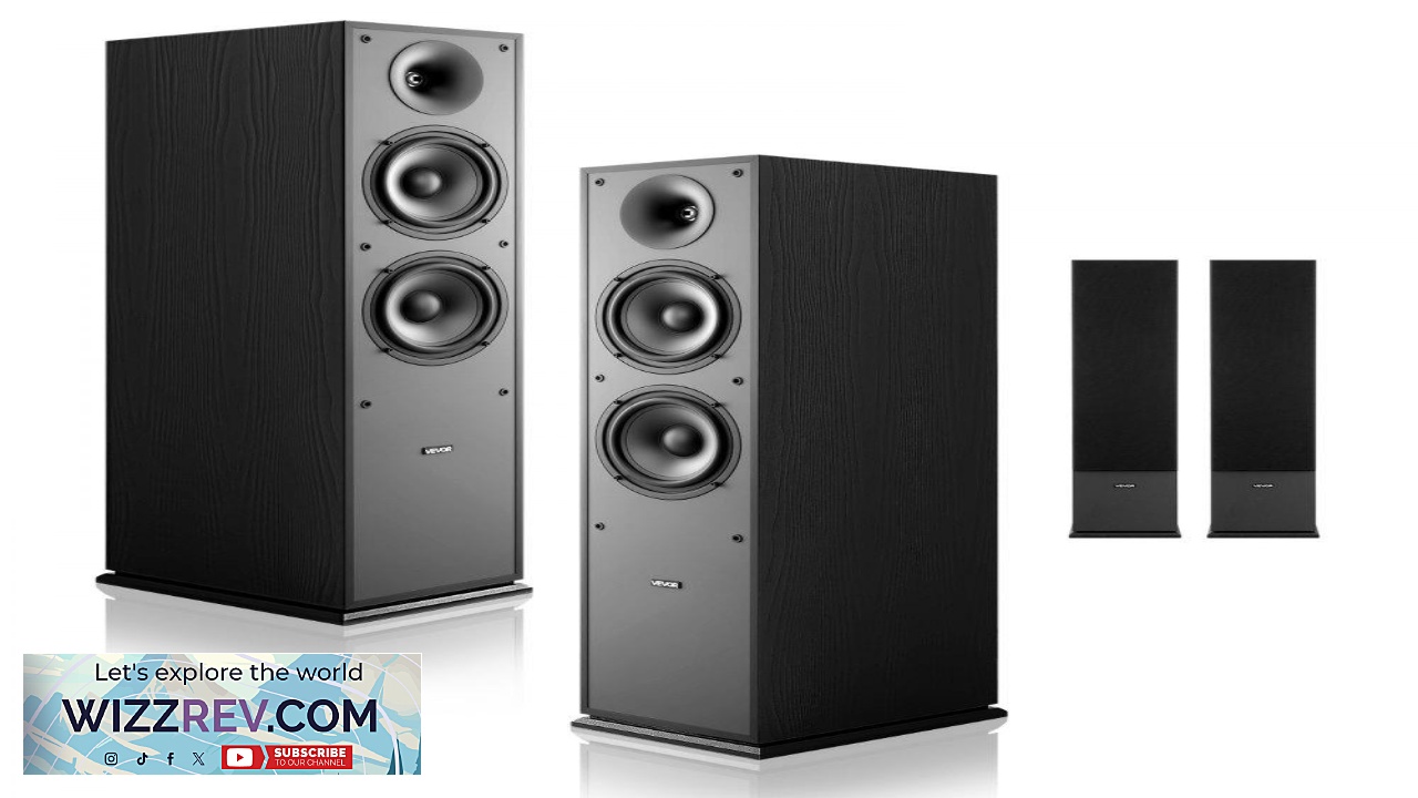 Thumbnail for VEVOR Floorstanding Speakers  400W 2 Way 6.5 in Woofers