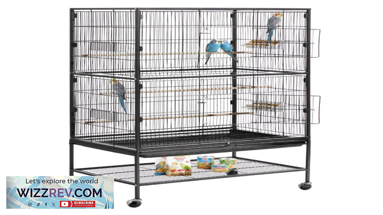 Thumbnail for VEVOR Bird Flight Cage 31.5 x 20.5 x 52 inch Flat