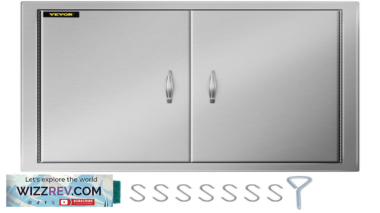 Thumbnail for VEVOR Outdoor Kitchen Access 26"x 24" Wall Construction Stainless Steel Flush Mount