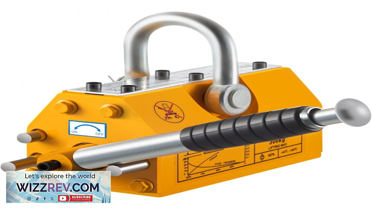 Thumbnail for VEVOR Lifting Magnet with Release 660 Lbs Pulling Force Steel Magnetic Lifter Neodymium