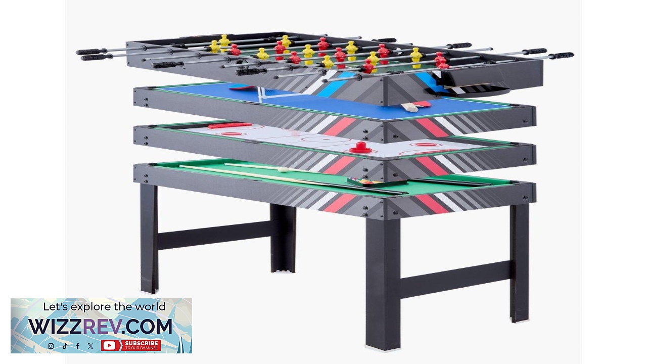 Thumbnail for VEVOR 4 in 1 Game Table  48 inch 12mm Thick MDF