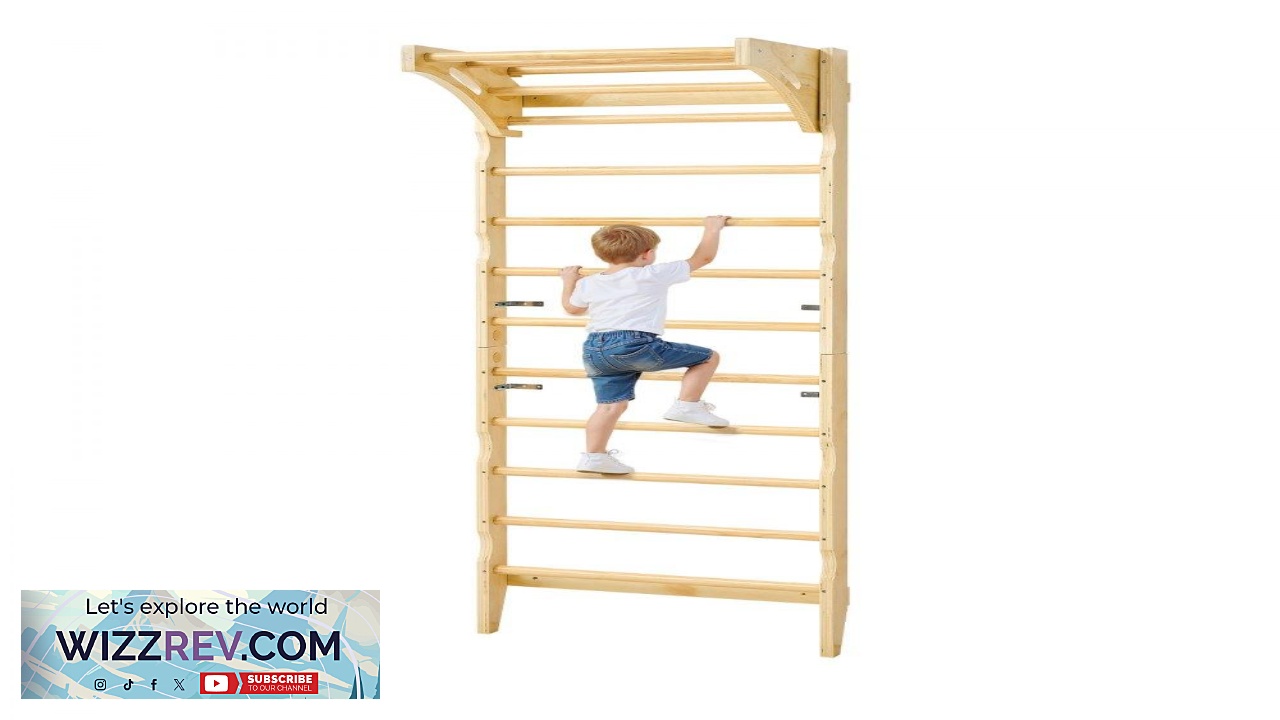 Thumbnail for VEVOR Swedish Stall Bars  Wall Mounted Home Gym Ladder