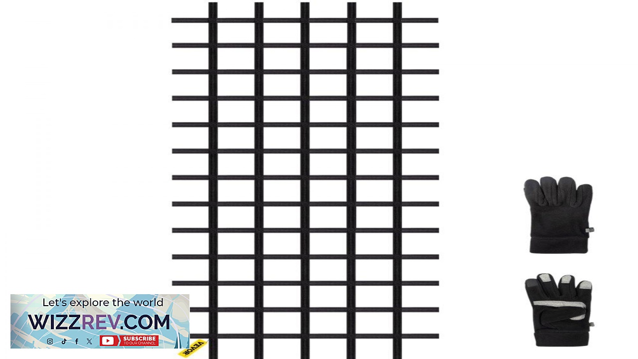 Thumbnail for VEVOR Climbing Cargo Net 10' x 4' Playground Climbing Net Polyester Material