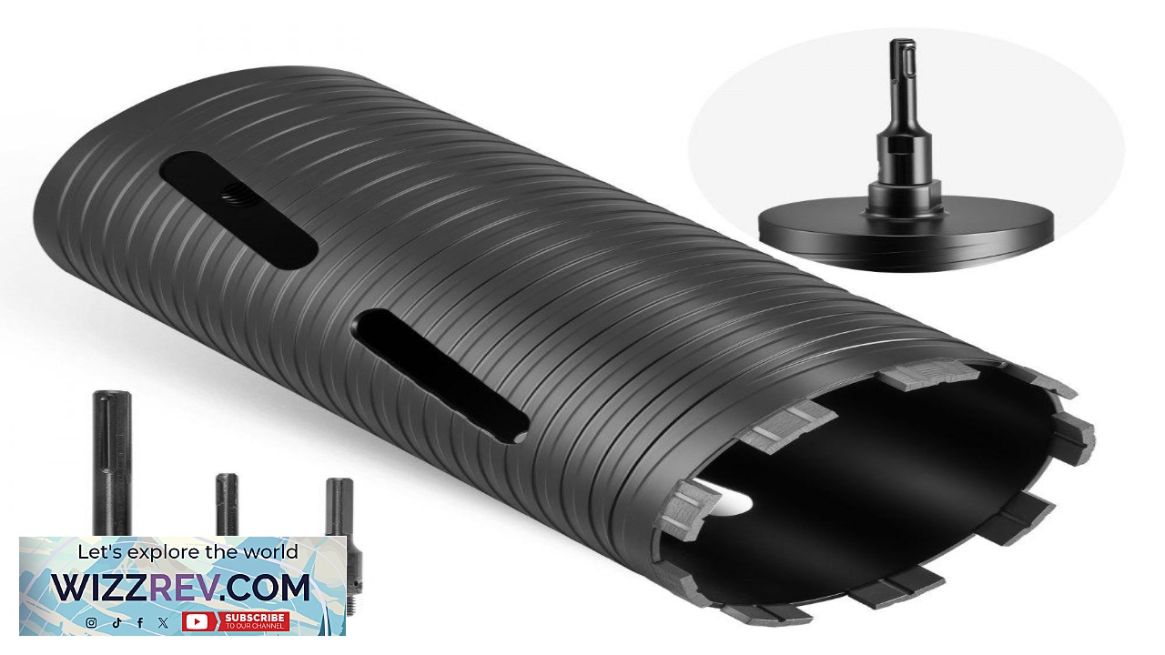 Thumbnail for VEVOR 4 1 2 Core Drill Bit  9 1 2" Depth 3 Adapters