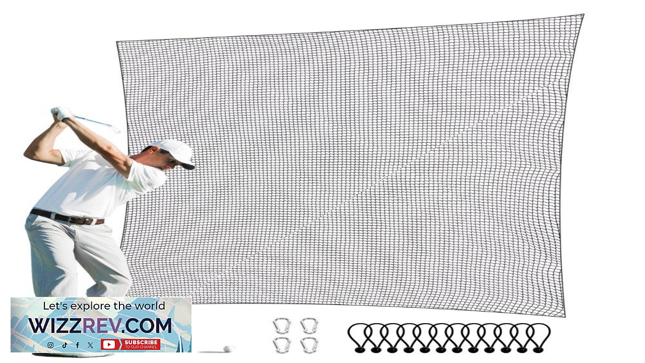 Thumbnail for VEVOR Golf Net 10x10ft Golf Practice Net Indoor Hitting Net for Golf