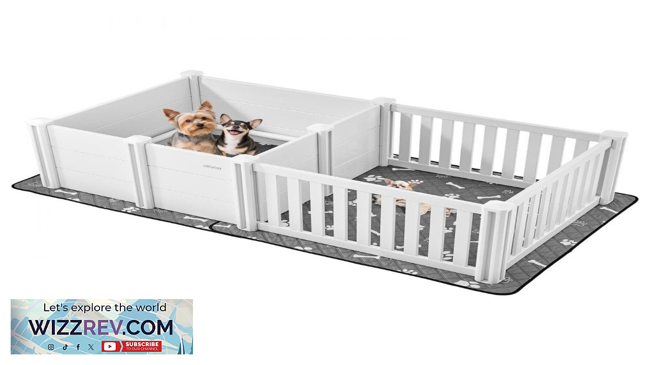 Thumbnail for VEVOR Puppy Whelping BoxDurable Easy Clean Birth Pen