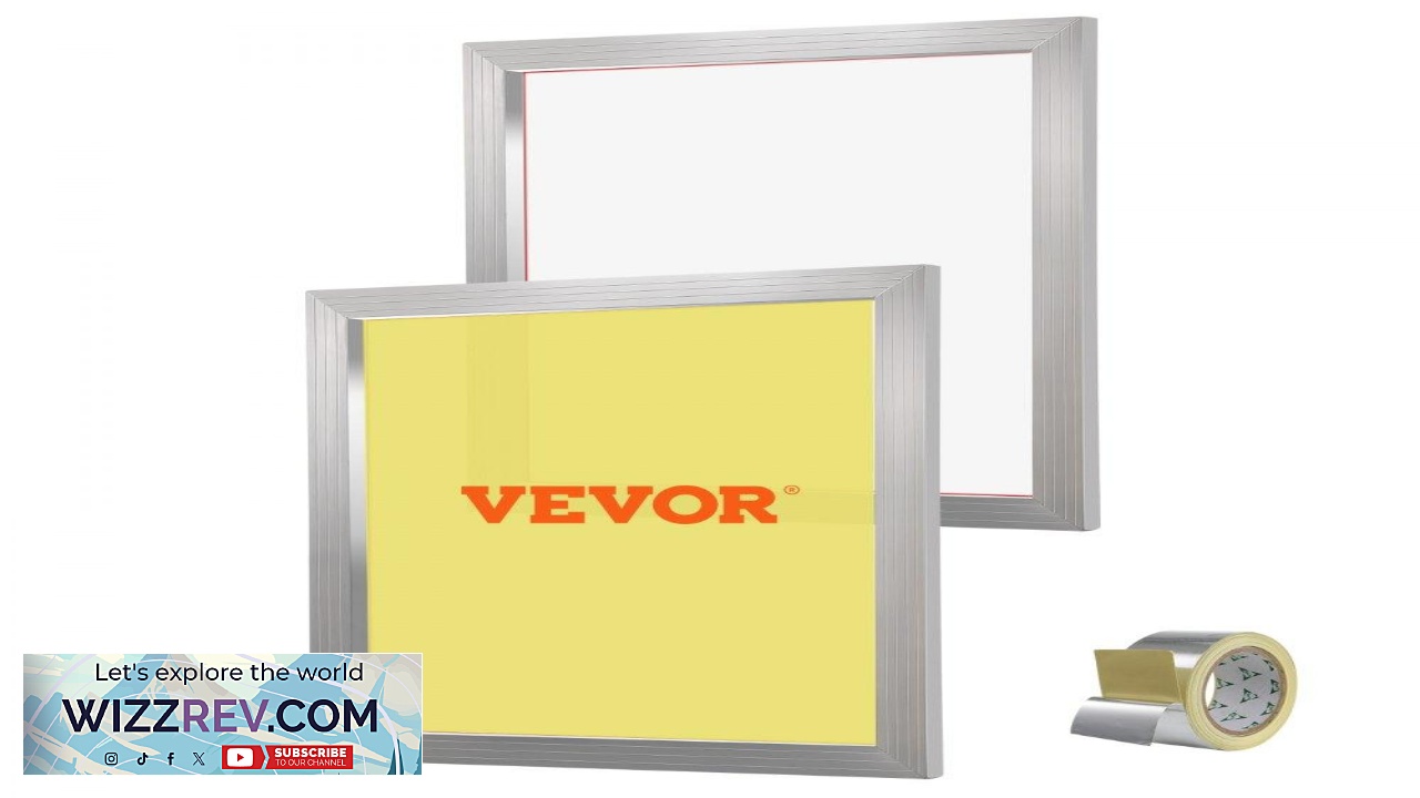 Thumbnail for VEVOR Screen Printing Kit 2 Pieces Aluminum Silk Screen Printing Frames 20x24inch