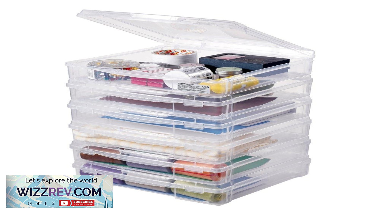 Thumbnail for VEVOR Scrapbook Paper Storage Boxes 6 Pack 14 x 14 inches