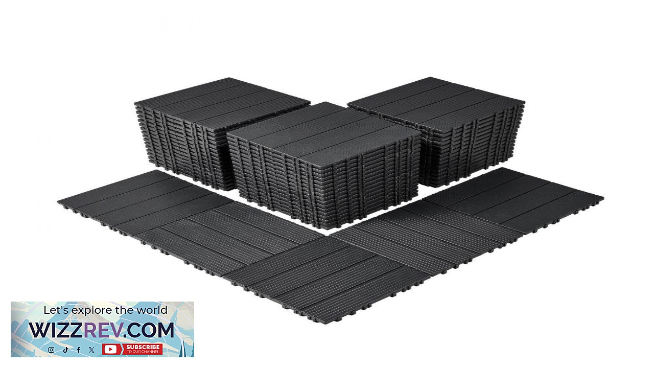 Thumbnail for VEVOR Patio Deck Tiles  Interlocking 12"x12" 54 SQ. FT