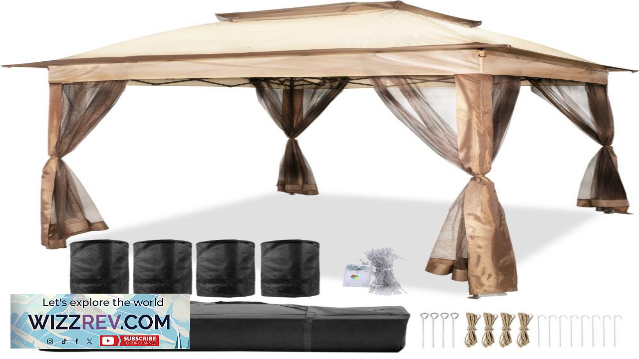 Thumbnail for VEVOR Outdoor Canopy Gazebo Tent Portable Canopy Shelter with 11'x11' Large Shade