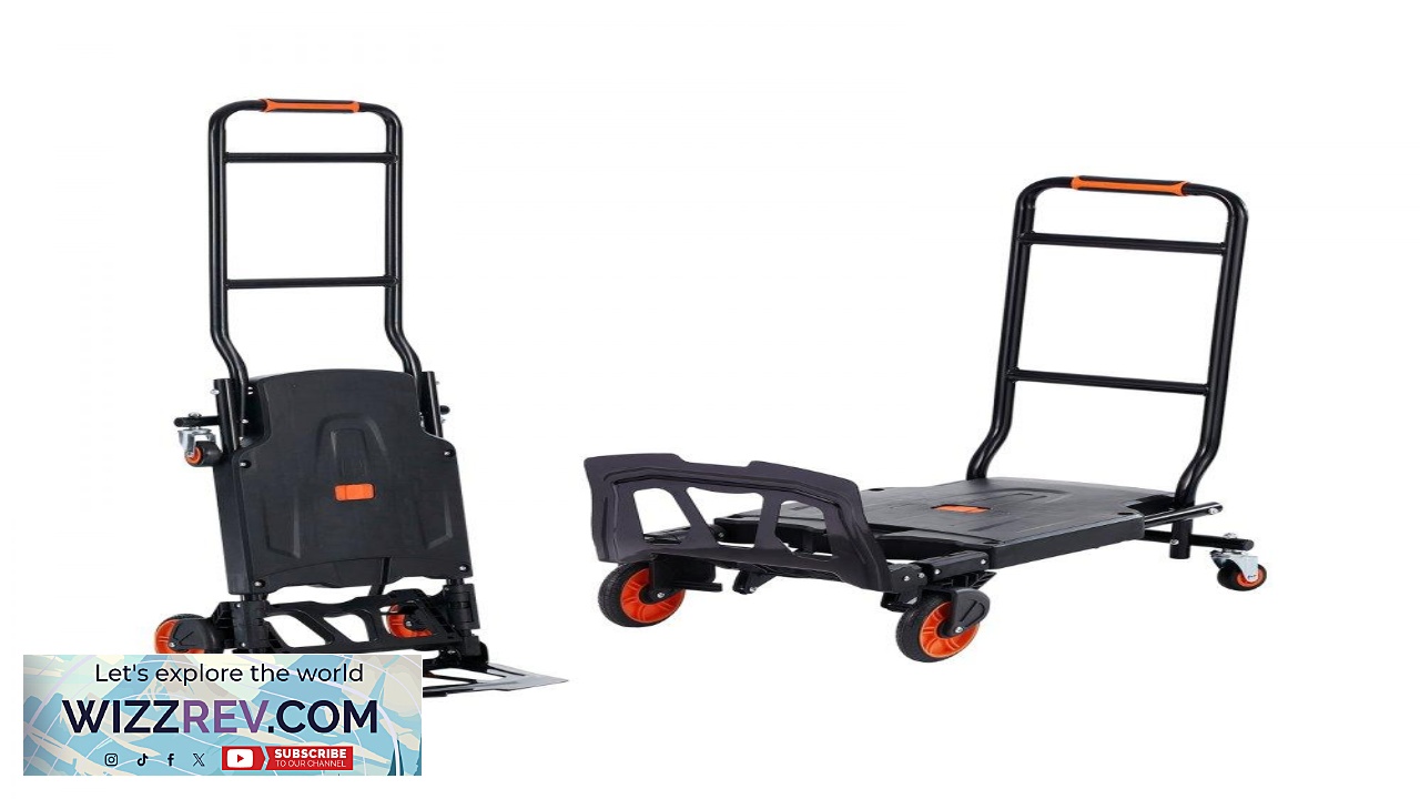 Thumbnail for VEVOR Aluminum Hand Truck 2 in 1 300 lbs Load Capacity Heavy