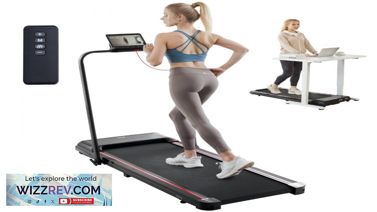 Thumbnail for VEVOR Walking Pad Treadmill  Quiet 2.5HP Under Desk