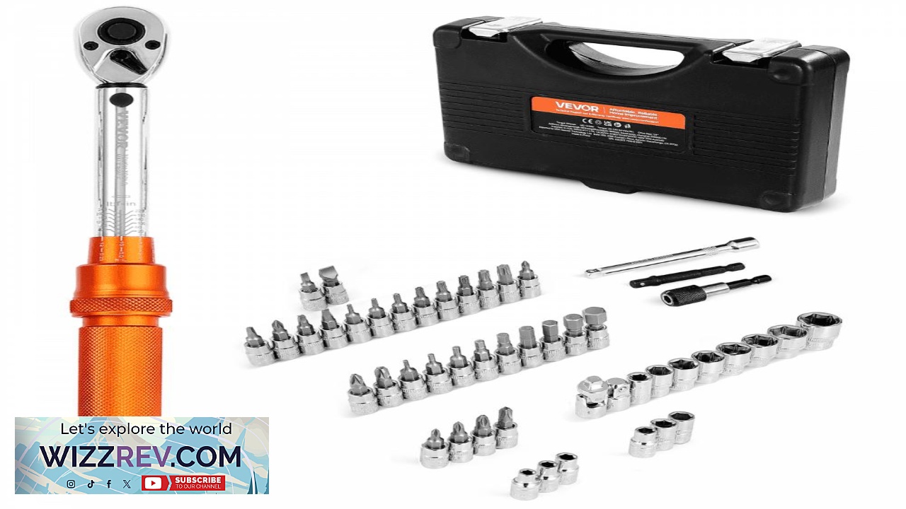 Thumbnail for VEVOR torque wrench socket set Premium Precise Fastening