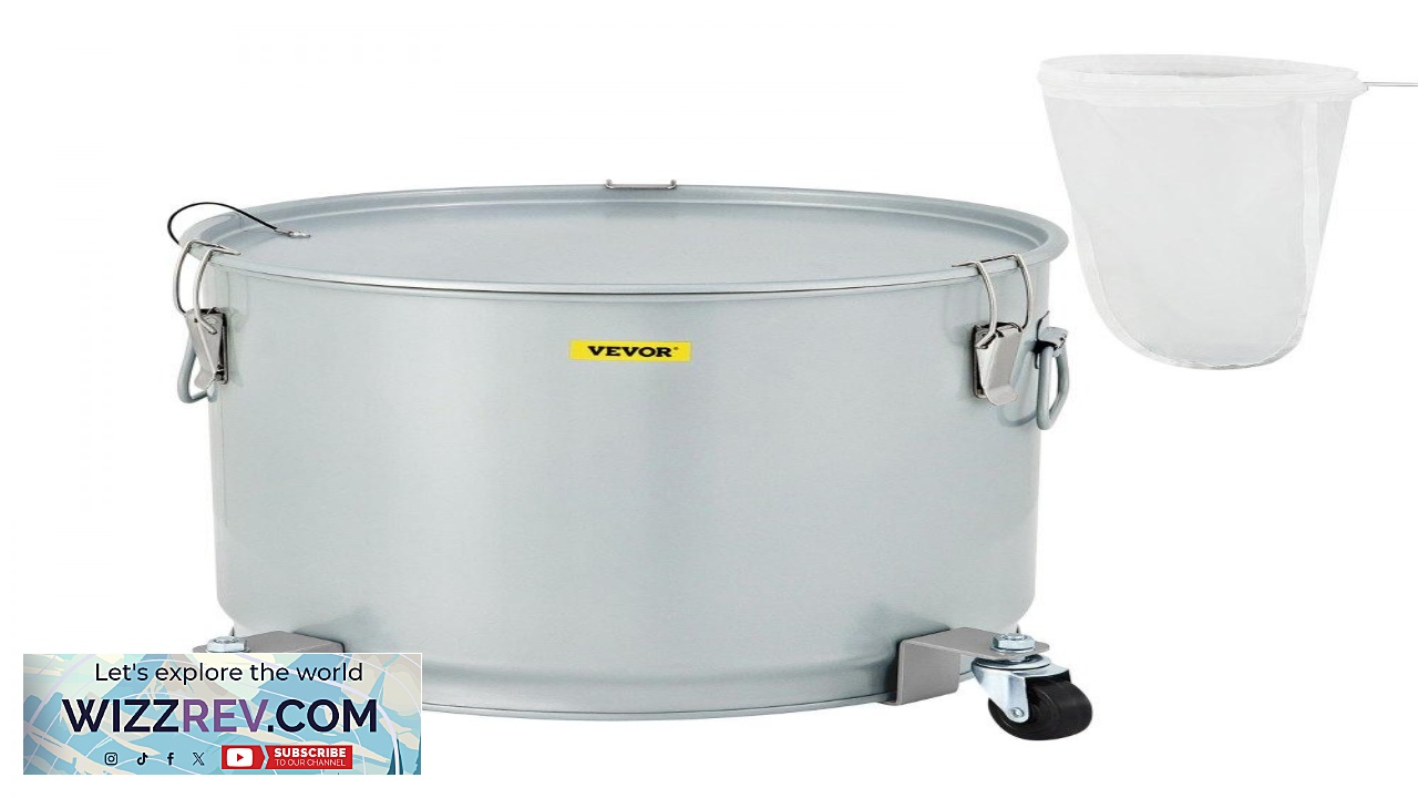 Thumbnail for VEVOR Fryer Grease Bucket 10.6 Gal 40 L Coated Carbon Steel Oil Filter