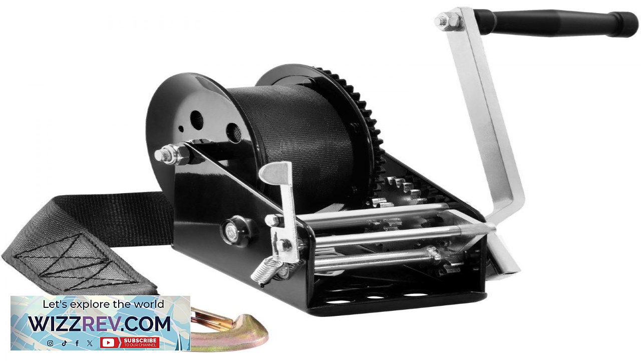 Thumbnail for VEVOR Hand Winch 3500 lbs Pulling Capacity Boat Trailer Winch Heavy Duty