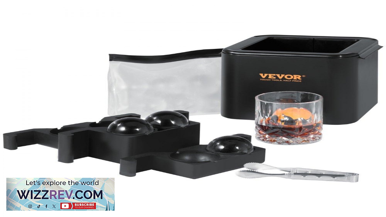 Thumbnail for VEVOR Ice Ball Maker Crystal Clear Ice Ball Maker 2.36inch Ice Sphere
