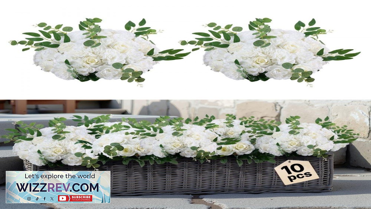 Thumbnail for VEVOR Artificial Rose Flower Balls  10 Half Sphere Flower