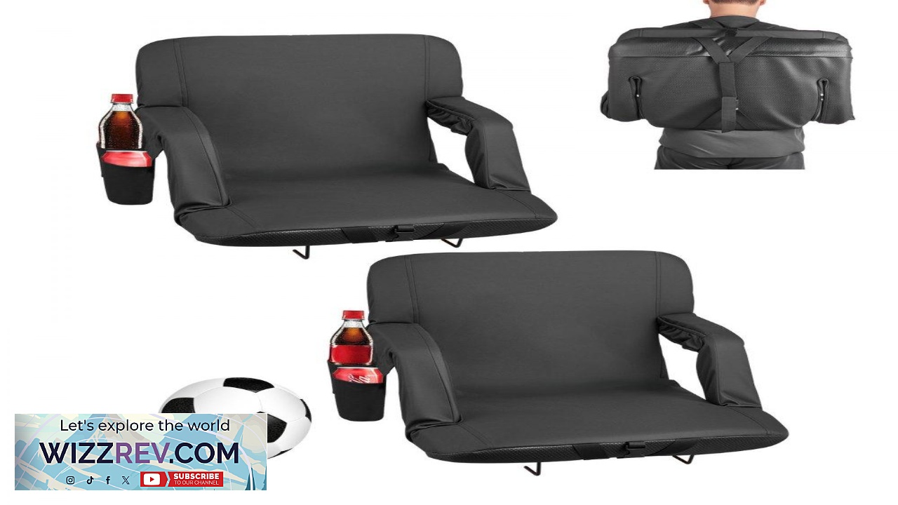 Thumbnail for VEVOR Bleacher Stadium Chair  6 Angles 23" Wide Cushion
