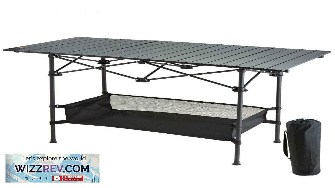 Thumbnail for VEVOR Folding Camping Table Outdoor Portable Side Tables Lightweight Fold Up Table