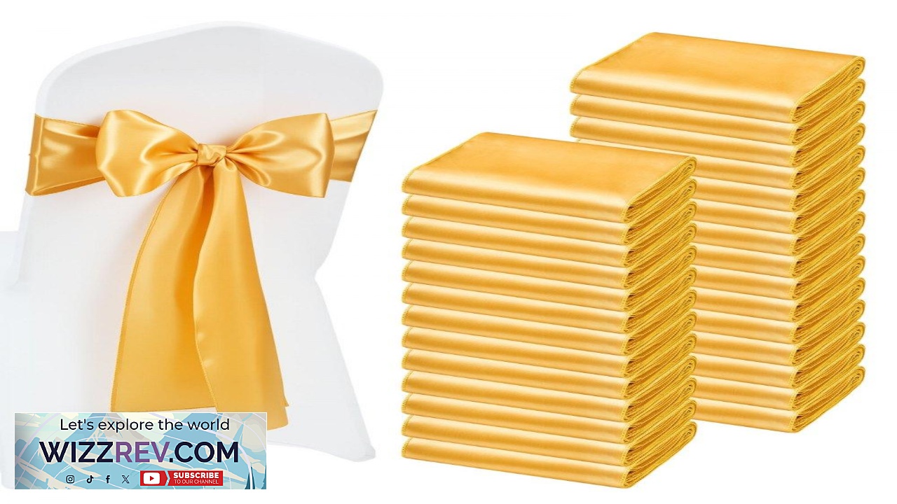Thumbnail for VEVOR Satin Sashes for Wedding Chairs  100PCS 7108 Inches