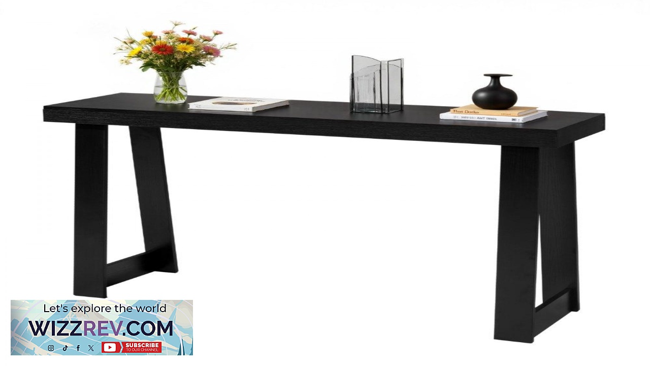 Thumbnail for VEVOR 46 in Console Table Modern Desk Behind the Couch Wooden Rectangle