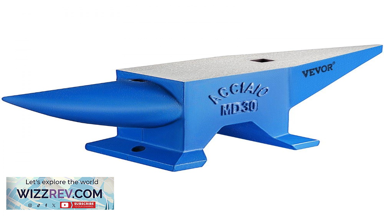 Thumbnail for VEVOR Pro Horn Anvil 30KG 66.1LBS Weight Steel Anvil Blacksmith Blacksmith Anvil